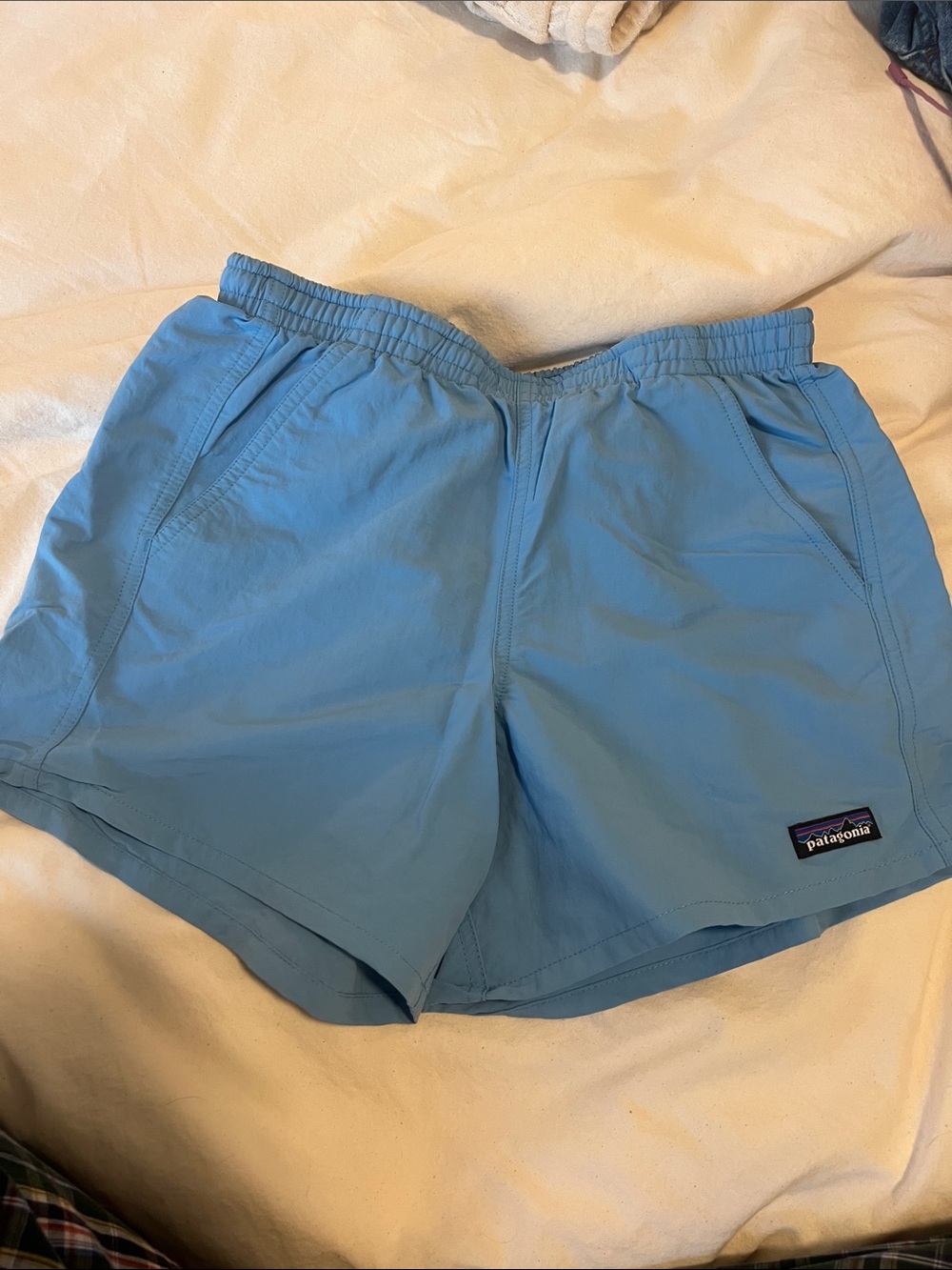Patagonia Sky Blue Athletic Shorts